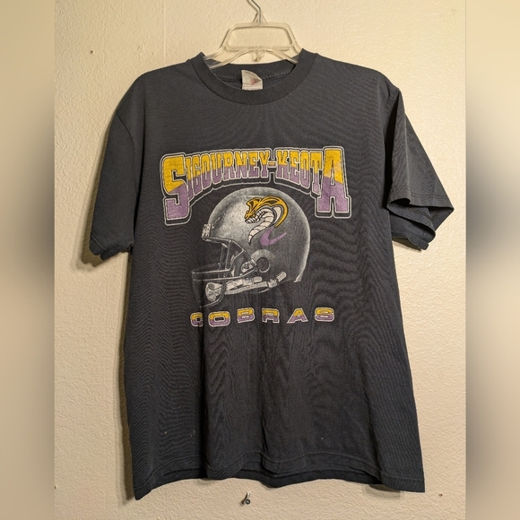 fruit Of The Loom Men's Black Graphic T-Shirt Cobras Size Large Pre-owned - Picture 1 of 6